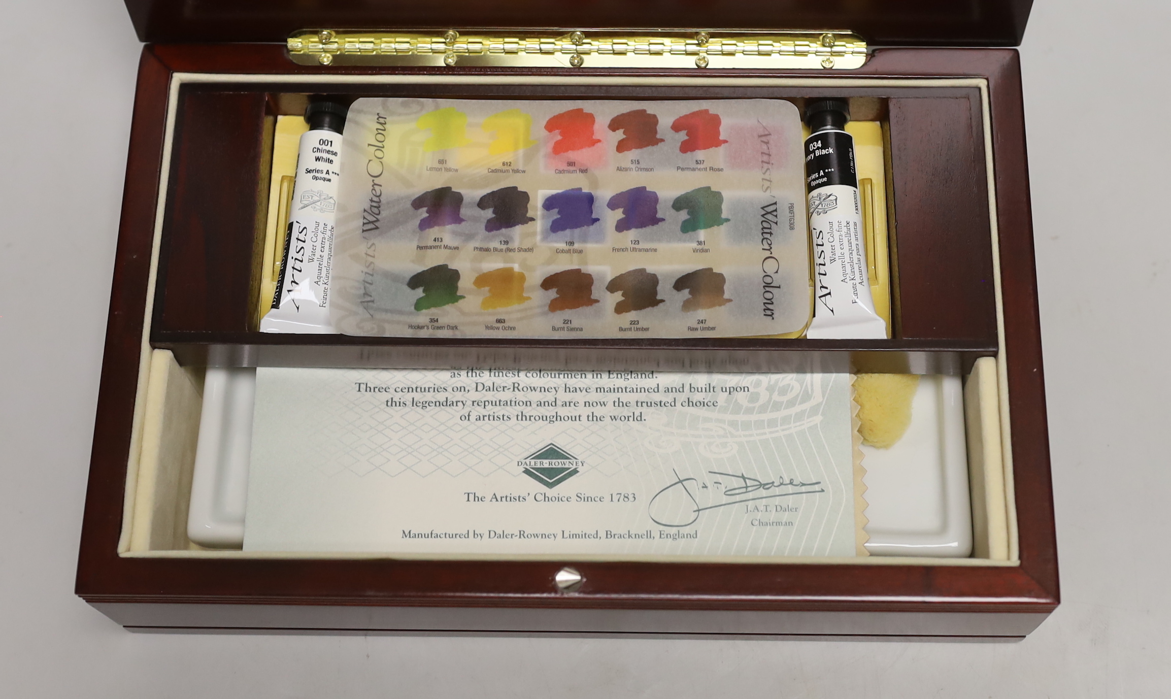 A Daler-Rowney limited edition watercolourist's paints set